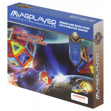 MagPlayer Конструктор магнитный 30 ед. (MPB-30)