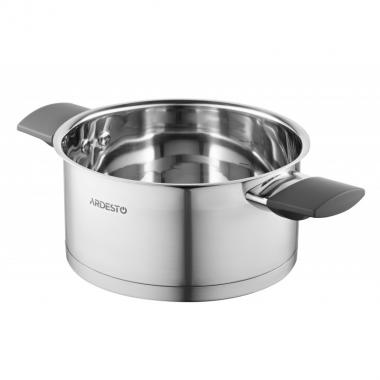 ARDESTO Casserole Gemini, glass lid, 2.1 l, stainless steel