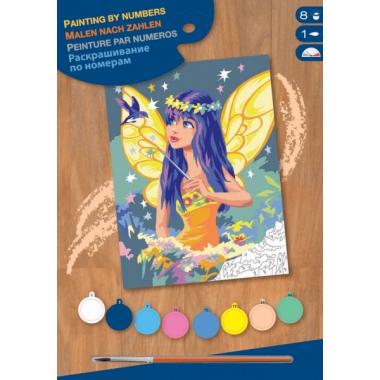 Sequin Art Craft kit PAINTING BY NUMBERS JUNIOR Golden Fairy