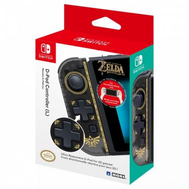 Hori Контроллер D-Pad Zelda (левый) для Nintendo Switch, Black/Gold