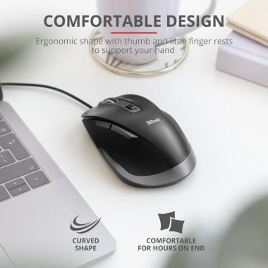 Trust Миша Fyda Comfort USB Black