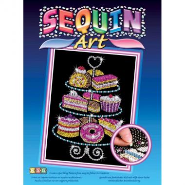 Sequin Art Craft kit BLUE - Cakestand