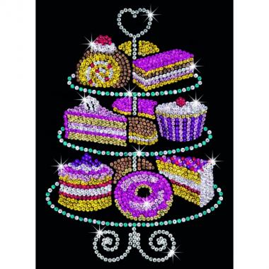 Sequin Art Craft kit BLUE - Cakestand