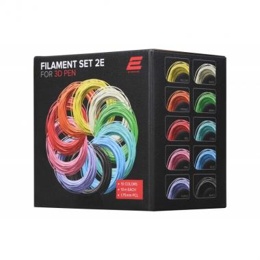 2E Filament set for 3D pen PCL (10 col*10 m)