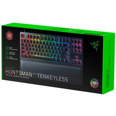Razer Клавиатура игровая Huntsman V2 Tenkeyless Red Switch USB RU Black