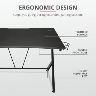 Trust Игровой стол GXT711 DOMINUS DESK BLACK