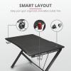 Trust Игровой стол GXT711 DOMINUS DESK BLACK