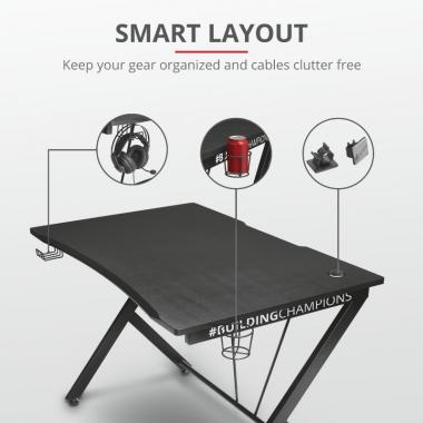 Trust Игровой стол GXT711 DOMINUS DESK BLACK