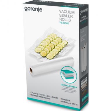 Gorenje Пакети для вакуумування VB28/300 /347064/підходять для HVS16WS и VS120E/ шхд: 28 х 30 см/3 рулона