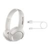 Philips SHB3075 On-Ear Wireless Mic[White]