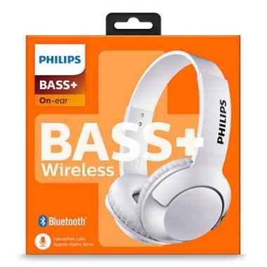 Philips SHB3075 On-Ear Wireless Mic[White]