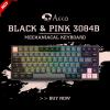 Akko Клавіатура 3084B Plus Black&Pink Jelly Pink Switches RGB