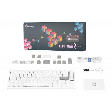 Ducky One 2 SF, Cherry Speed Silver, RGB LED, RU, White