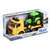 Same Toy Inertial toy car Truck Tractor unit (yellow) and tractor (with light and sound)