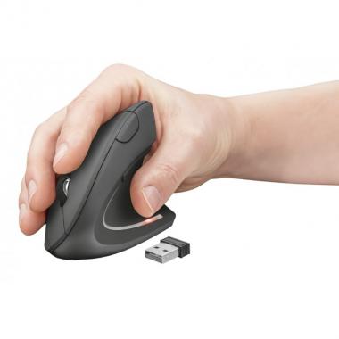 Trust Миша Verto Ergonomic WL BLACk
