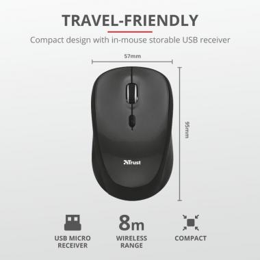 Trust Чохол + миша YVO MOUSE & SLEEVE 15.6 [23449]