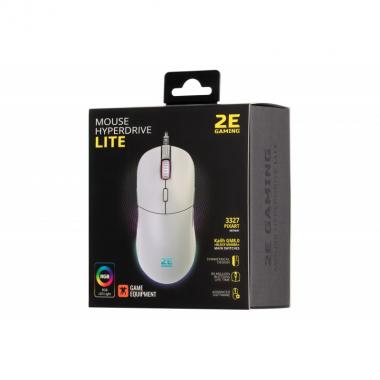 2E Gaming Mouse HyperDrive Lite, RGB White