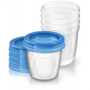 Avent Контейнеры для хранения грудного молока 5х180мл
