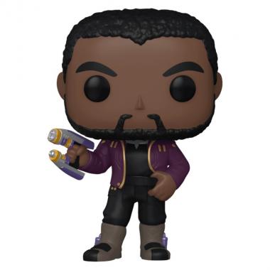Funko Коллекционная фигурка Funko POP! Bobble Marvel What If T'Challa Star-Lord Unmasked (Exc) 56118