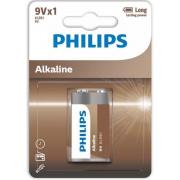 Philips Battery Entry Alkaline 6LR61(6LF22, MN1604, MX1604) blister, 1 pcs