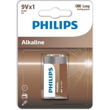 Philips Battery Entry Alkaline 6LR61(6LF22, MN1604, MX1604) blister, 1 pcs