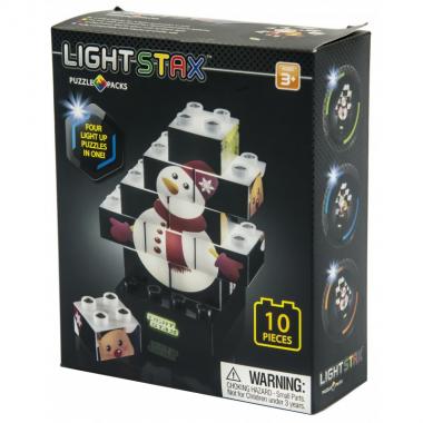 LIGHT STAX Конструктор Junior с LED подсветкой Puzzle Christmas Edition LS-M03003