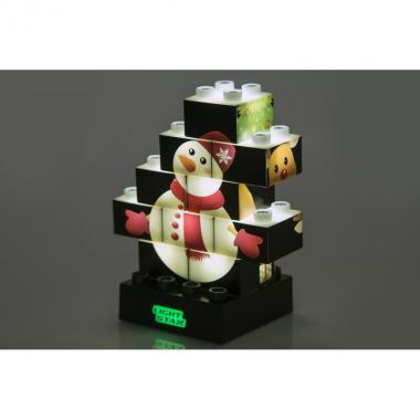 LIGHT STAX Конструктор Junior с LED подсветкой Puzzle Christmas Edition LS-M03003