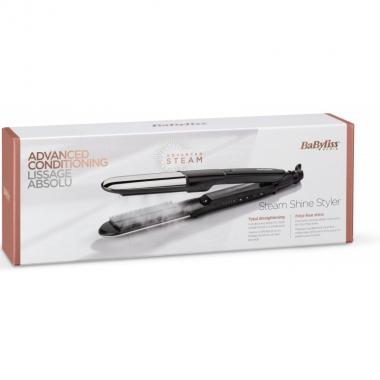BaByliss Выпрямитель для волосс функцией пара ST496E, 67 Вт, черный