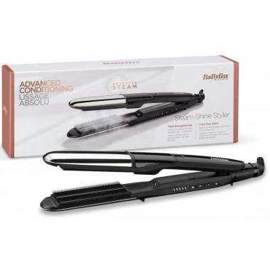 BaByliss Выпрямитель для волосс функцией пара ST496E, 67 Вт, черный