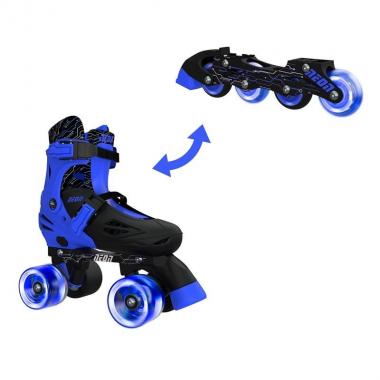 NEON COMBO SKATES BLUE (SIZE 34-38)