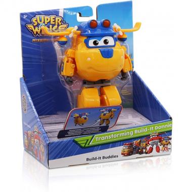 Super Wings Ігрова фігурка-трансформер Transforming Construction Donnie, Донні будівельник