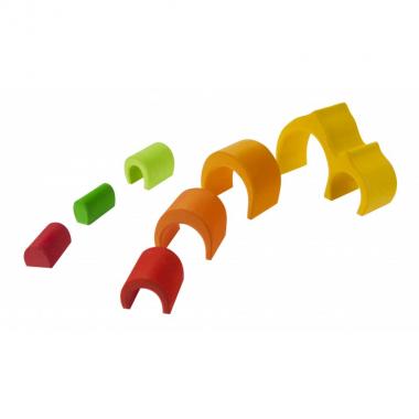 nic Wooden blocks - Gable house (yellow)