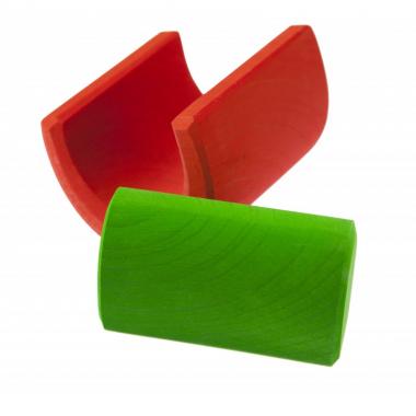 nic Wooden blocks - Gable house (yellow)