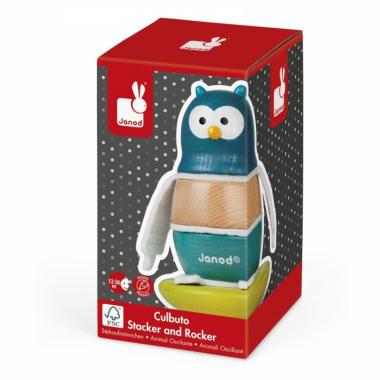 Janod Stacking Pyramid - Owl