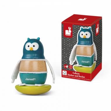 Janod Stacking Pyramid - Owl