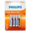 Philips Батарейка LongLife Zinc Carbon вугільно-цинкова AAA блістер, 4 шт