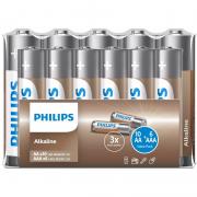 Philips Battery Entry Alkaline AA+AAA Shrink, 10+6 pcs