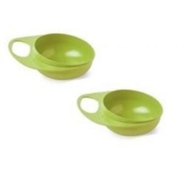 Nuvita Тарілка для годування Easy Eating (2шт. глибока)[NV8431Lime]