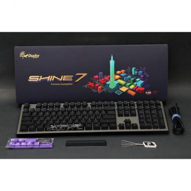 Ducky Shine 7[Cherry Speed Silver, RGB LED, UA/RU, Grey-Black]