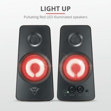 Trust Акустична система (Колонки) 2.0 GXT 608 Tytan Illuminated Speaker Set BLACK