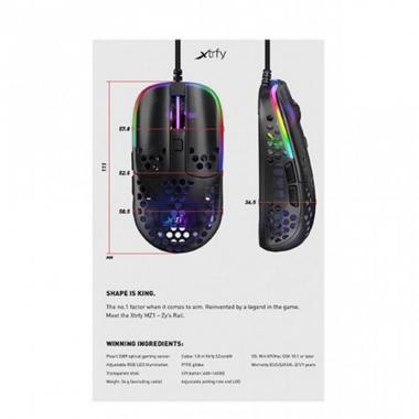 Xtrfy Миша MZ1 RGB USB Black