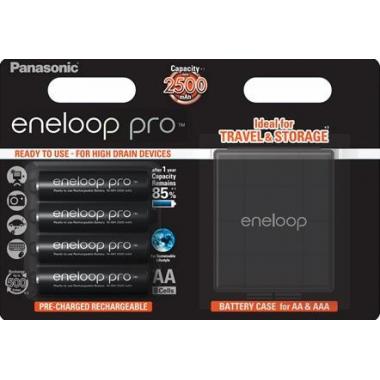 Panasonic Аккумулятор Eneloop Pro AA 2500 mAh 4BP+Case