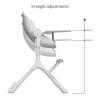 Oribel Highchair Cocoon 2.0 Grey