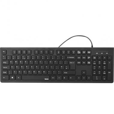HAMA Keyboard KC-200 105key, USB-A, EN/UKR, black