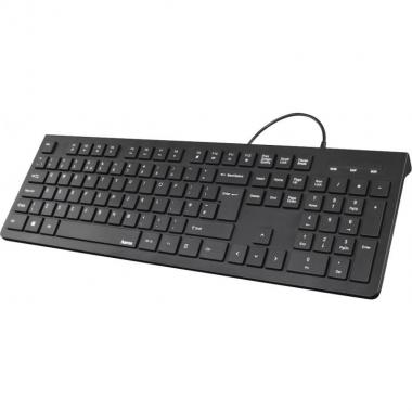 HAMA Keyboard KC-200 105key, USB-A, EN/UKR, black
