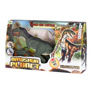 Same Toy Динозавр - Велоцираптор зеленый (свет, звук) RS6134Ut