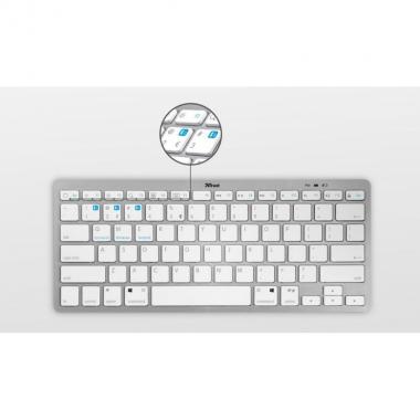 Trust Клавіатура Nado BT White