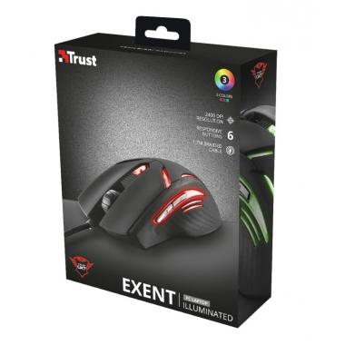 Trust GXT 152 Exent Illuminated BLACK