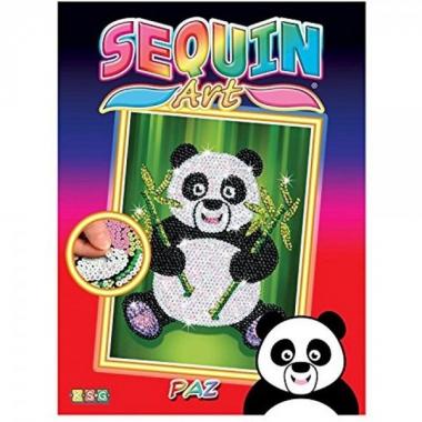 Sequin Art Craft set RED - Paz Panda