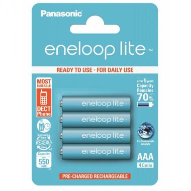 Panasonic Eneloop Lite AAA 550 4BP mAh NI-MH